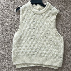 Cream sweater tank